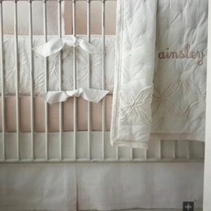 SOLD Baby and Child Petal Pink Vintage Washed Cotton Crib/Toddler Bedding